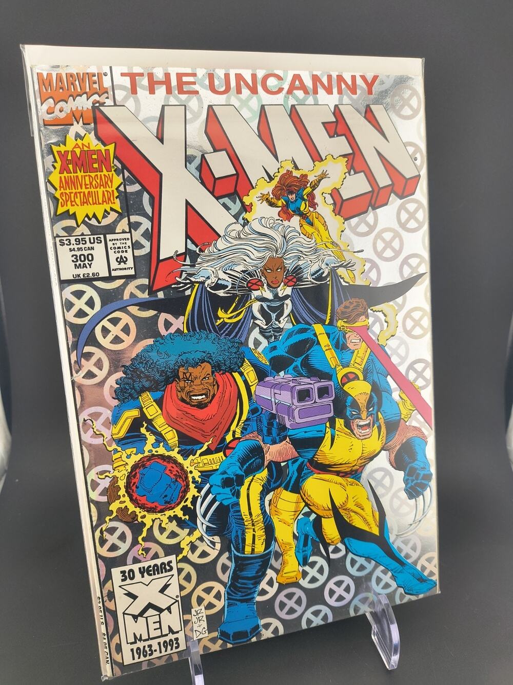 Uncanny X-Men #300 Foil Cover 30th Anniversary Key Marvel 1993 John Romita Jr